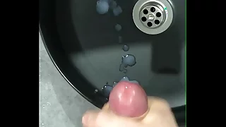 Jerking retire from a Obese dig up in the bathroom! Finished with moans! Lots of CUM! Muscular straight guy!