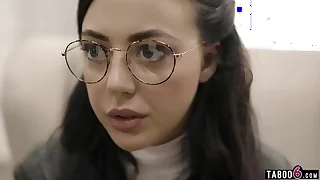 Nerdy teen less glasses gets exploited by social worker